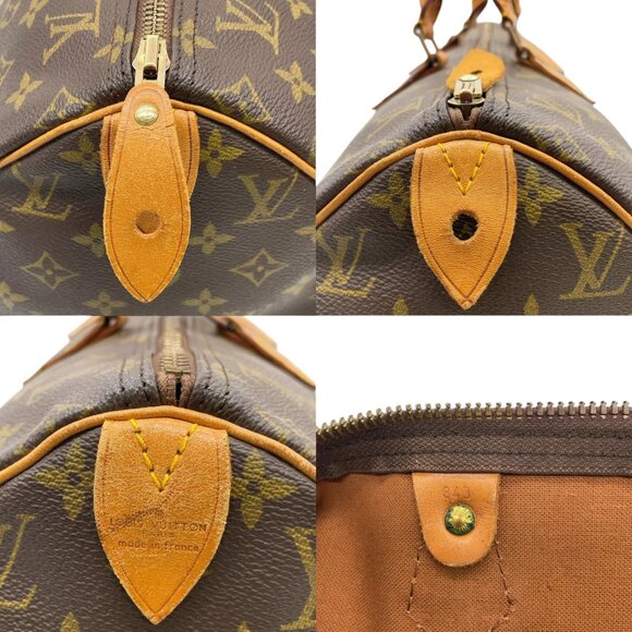 076513BT (X6) Louis Vuitton Satchel Bag Speedy 40 Brown Monogram - Picture 9 of 13